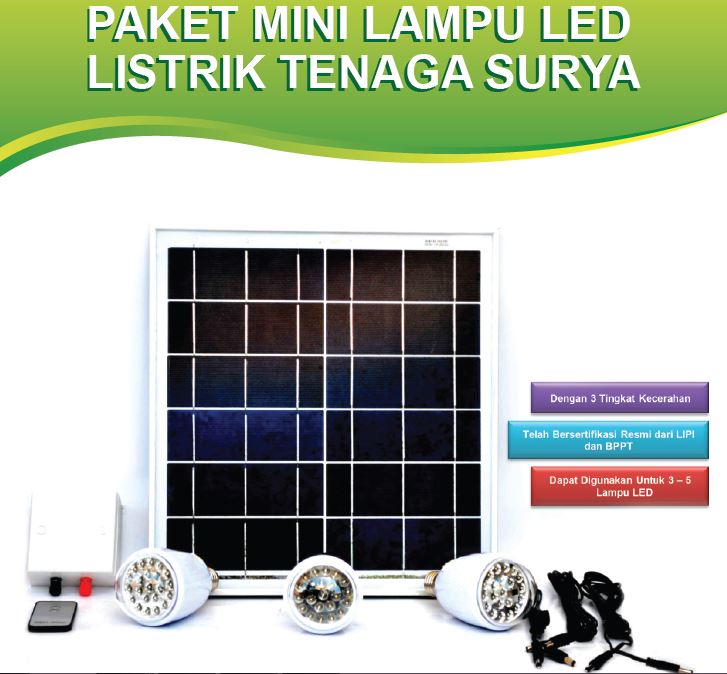 Paket Lampu-LED dgn Tenaga-Surya 1